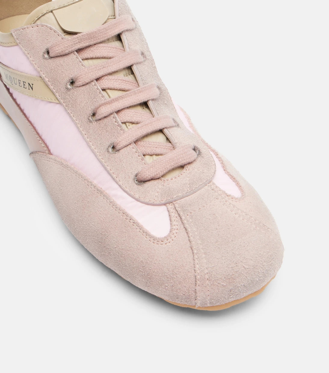 McQueen - Boxe suede and leather sneakers