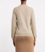 Harrods Beige Cashmere Crew-Neck Cardigan