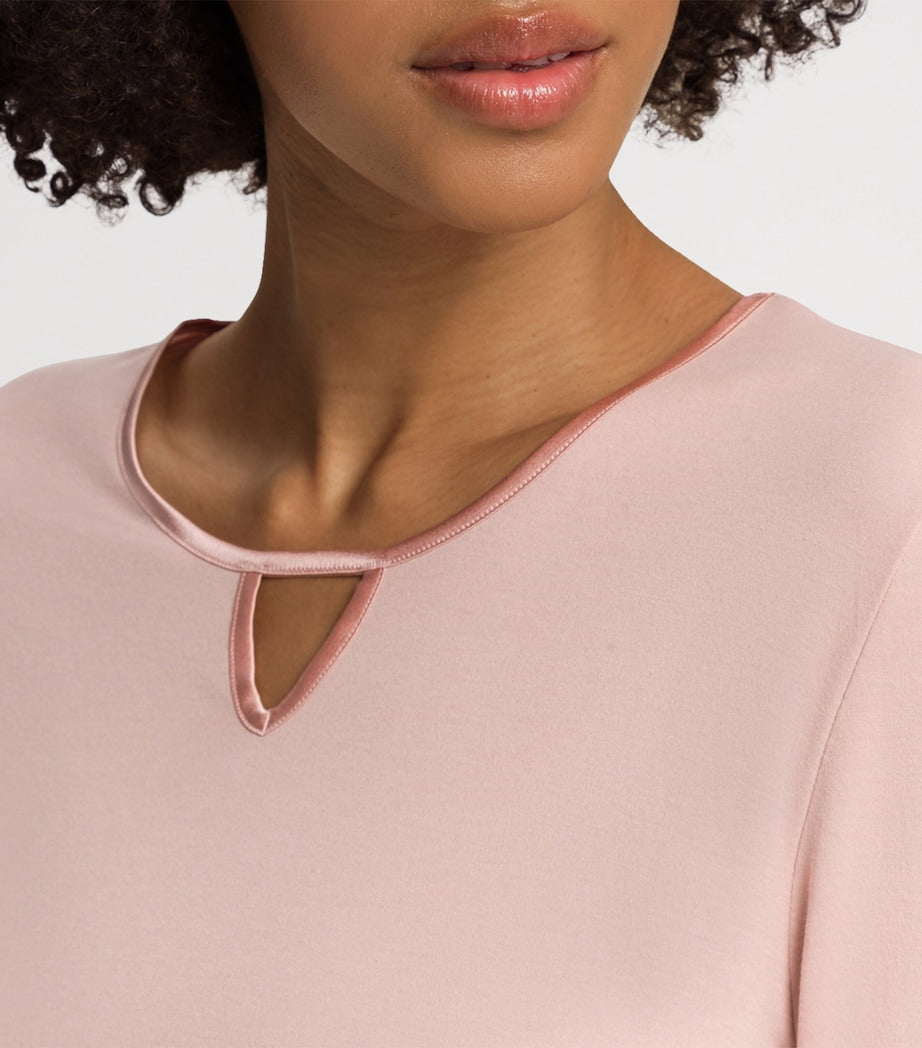 Nude Cotton-Blend Claire Pyjama Set