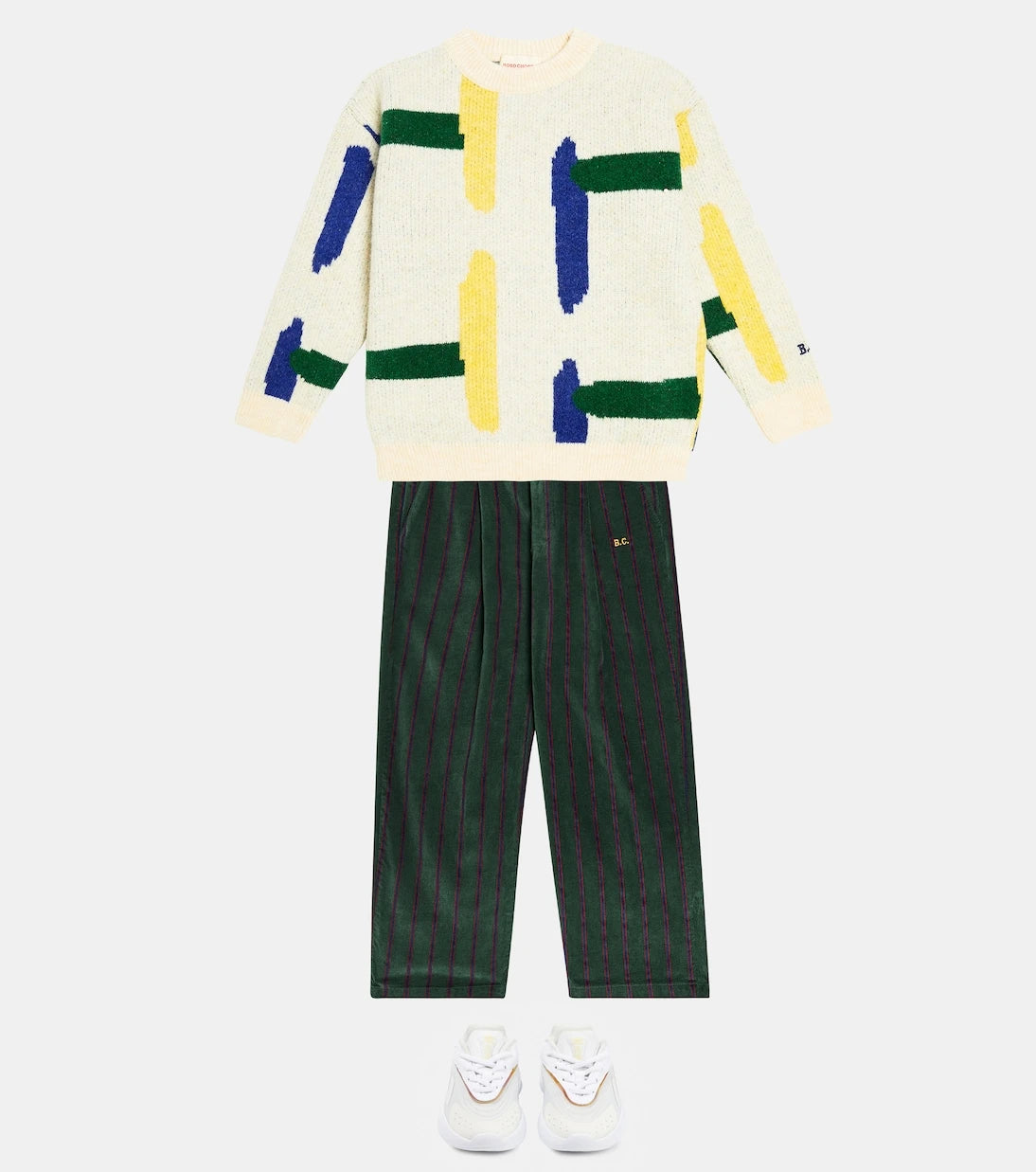 Bobo Choses - Geometric jacquard sweater