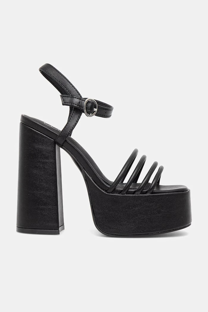Koi Footwear платформalı kalın topuklu sandaletler Cosette Strappy Heels