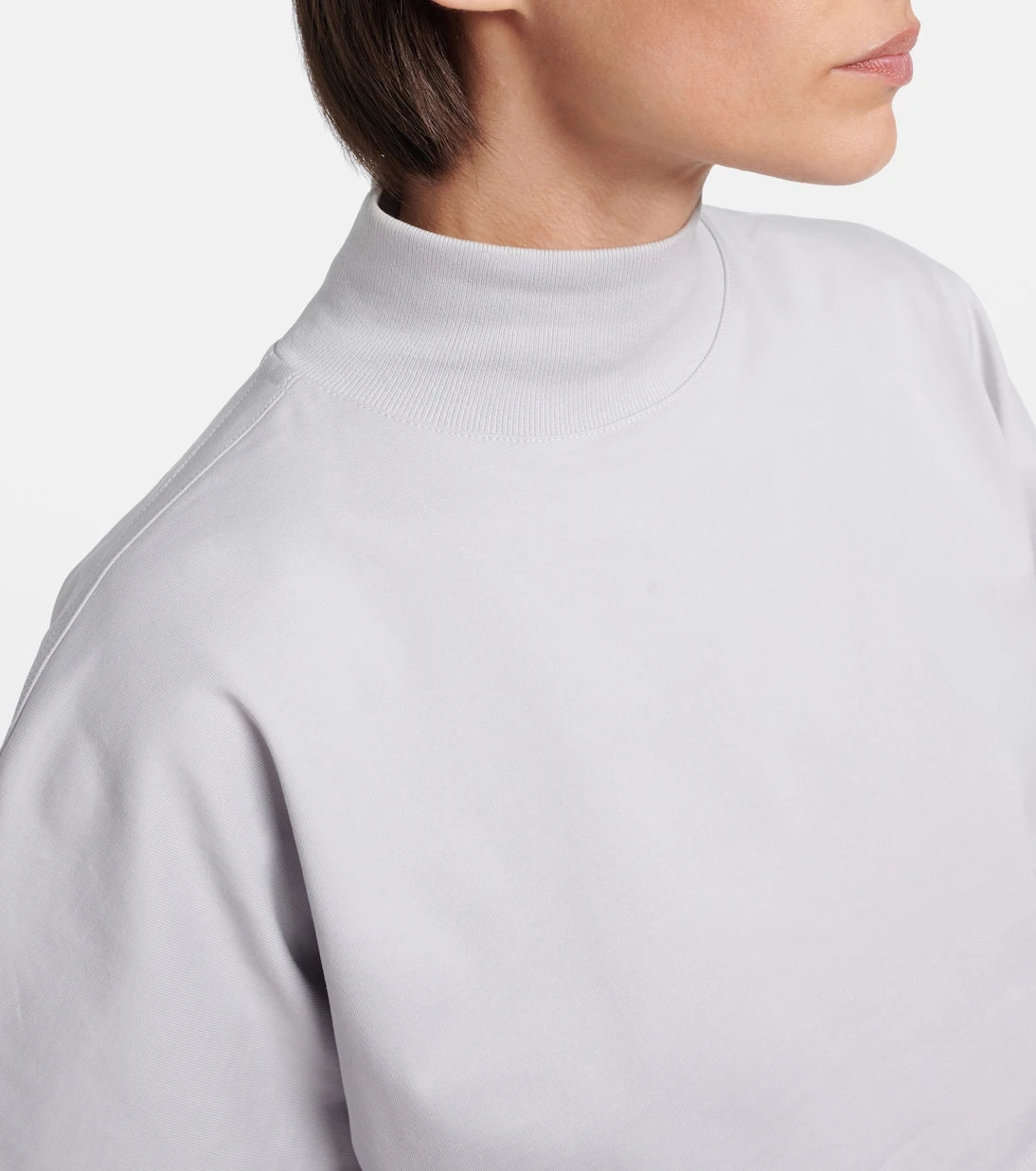 Alaïa - Cropped cotton jersey T-shirt