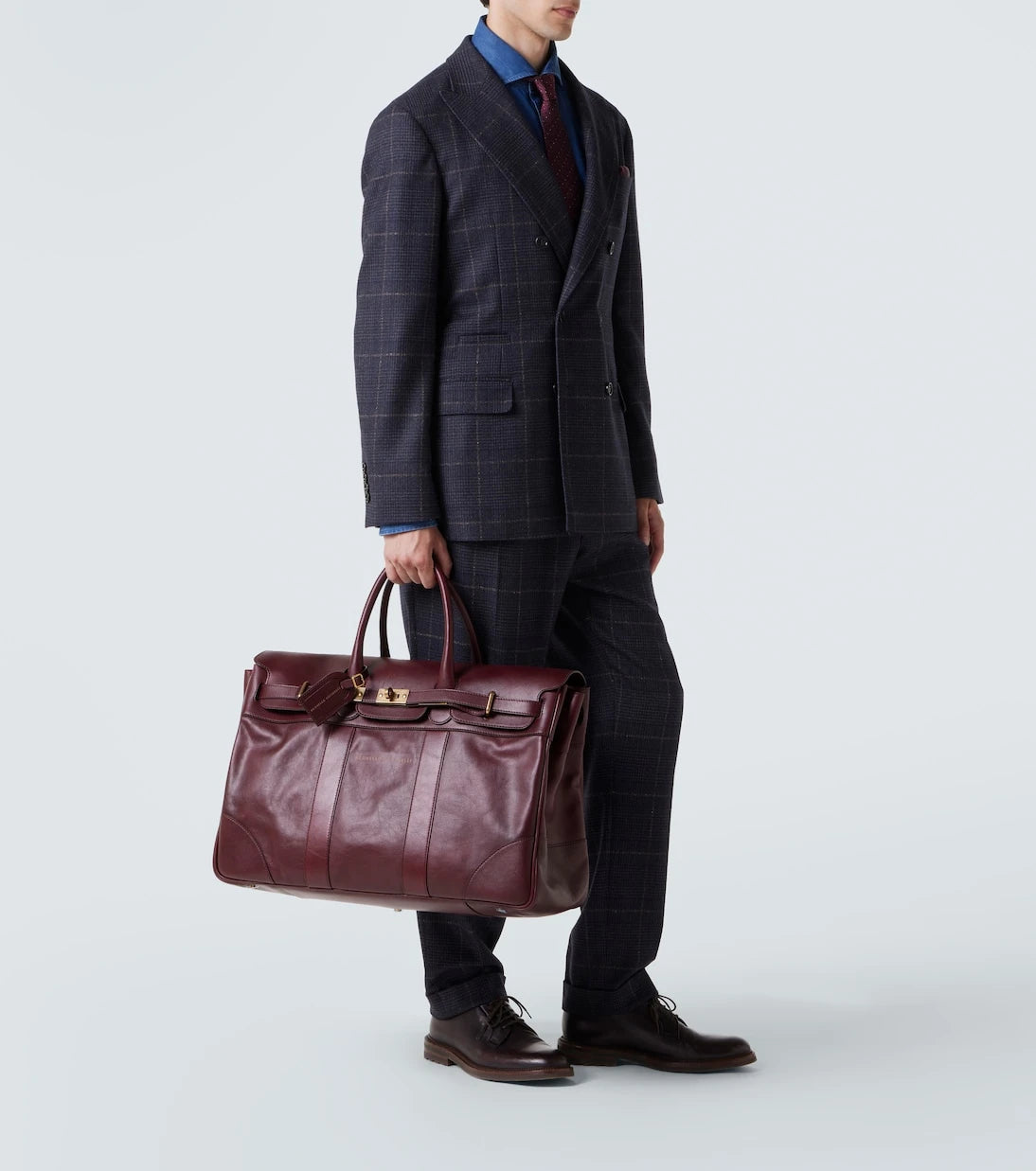 Brunello Cucinelli - Leather duffel bag