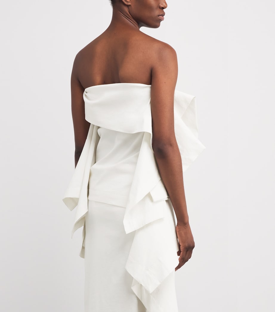 Neutral Collapsing Sculpture Top