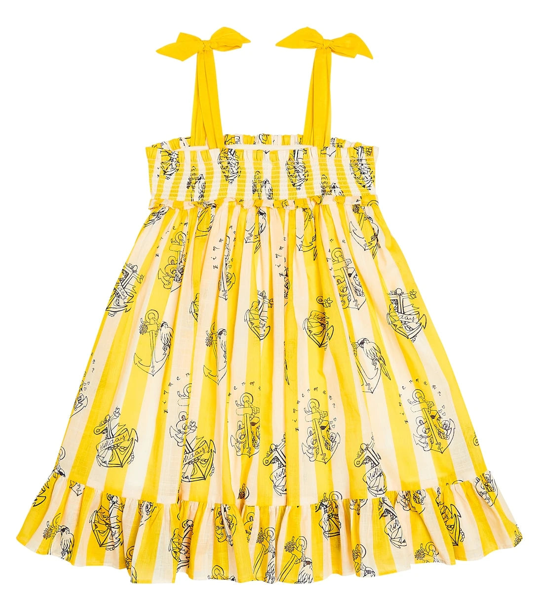Zimmermann Kids - Alight striped cotton dress