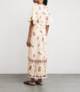 Linen Floral Maxi Kaftan