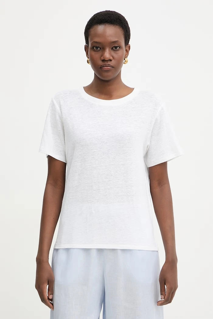 Weekend Max Mara тениска дамска с лен PELOTA