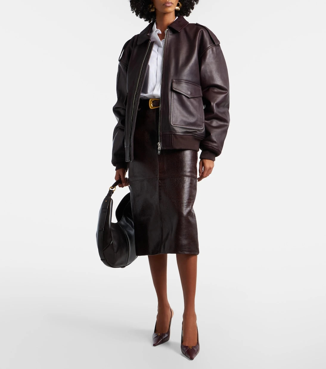 The Frankie Shop - Viper leather jacket