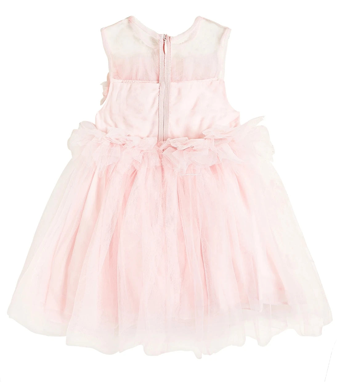 Patachou - Floral-appliqué tulle dress