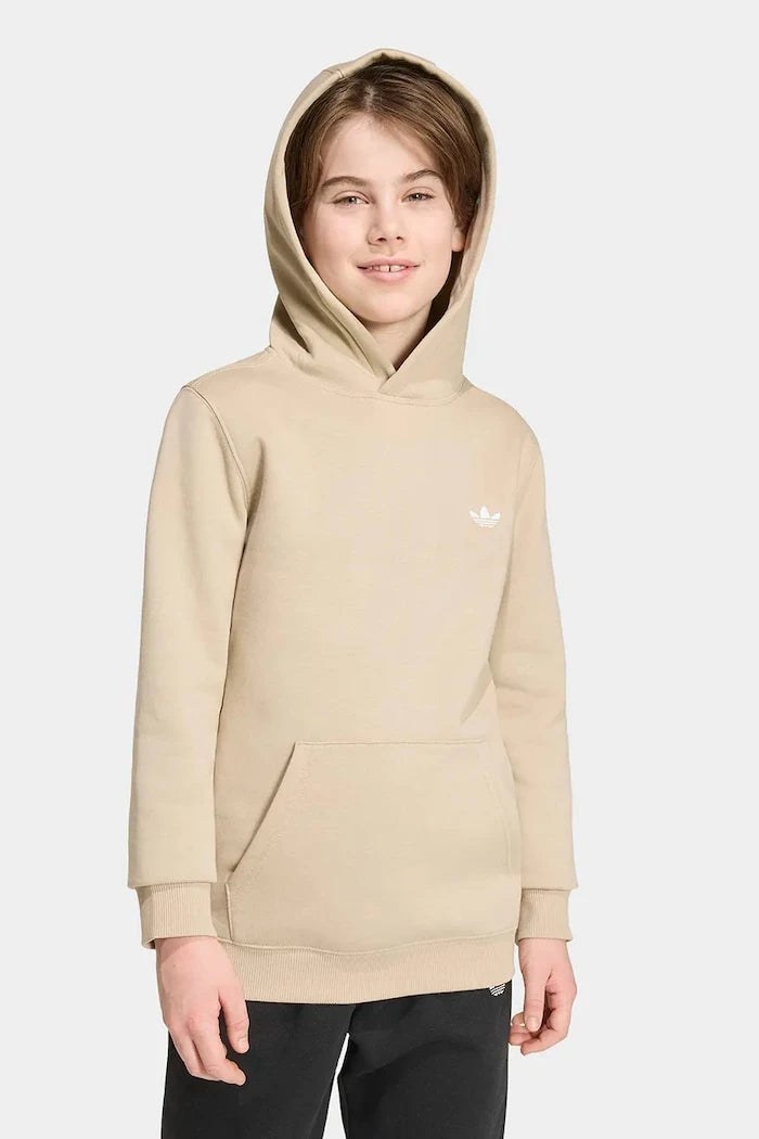 adidas Originals çocuklar için pamuklu kapüşonlu sweatshirt