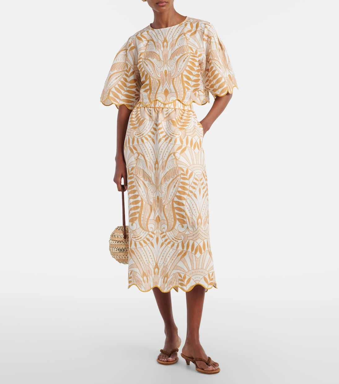 Farm Rio - Printed linen top