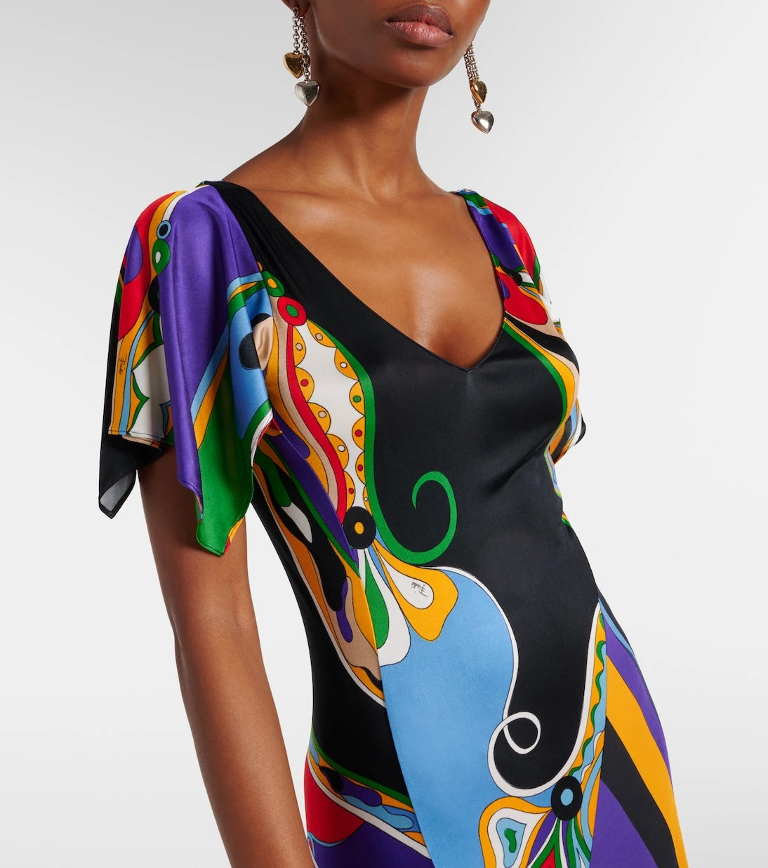 Pucci - Orchidee and Iride jersey gown