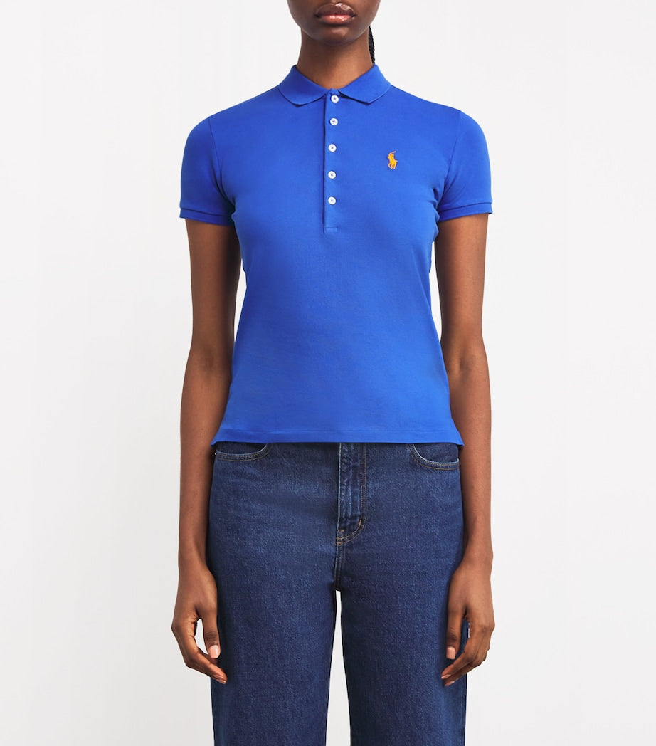 Blue Cotton Julie Polo Shirt