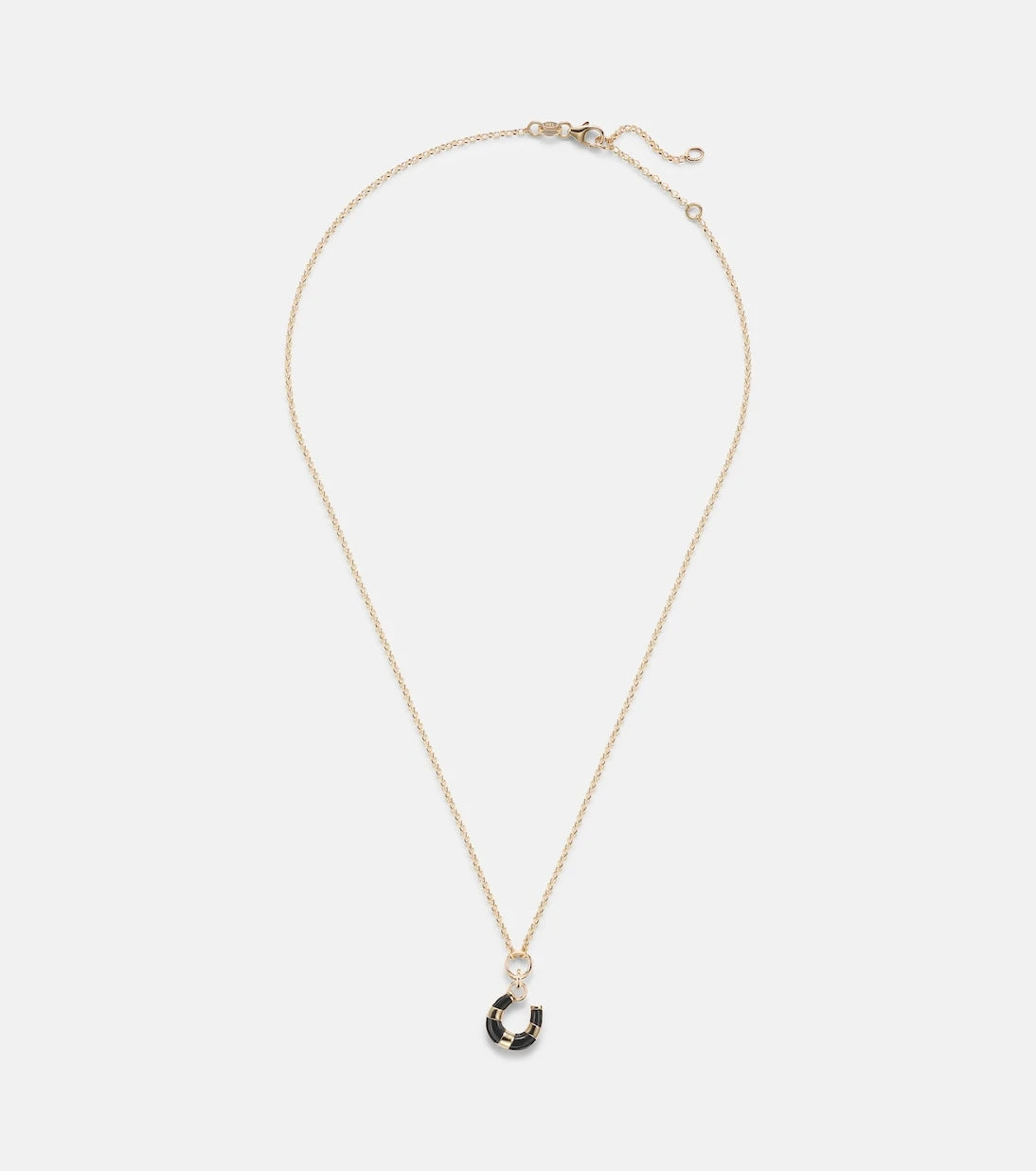 FoundRae - 18kt gold necklace with onyx