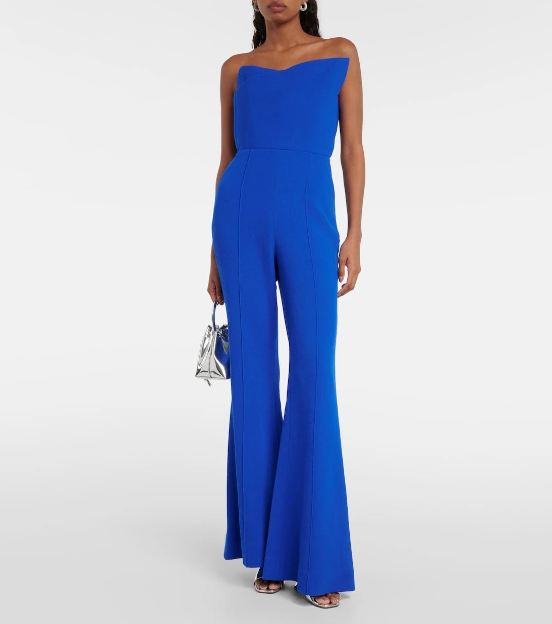 Roland Mouret - Asymmetric wool crêpe jumpsuit