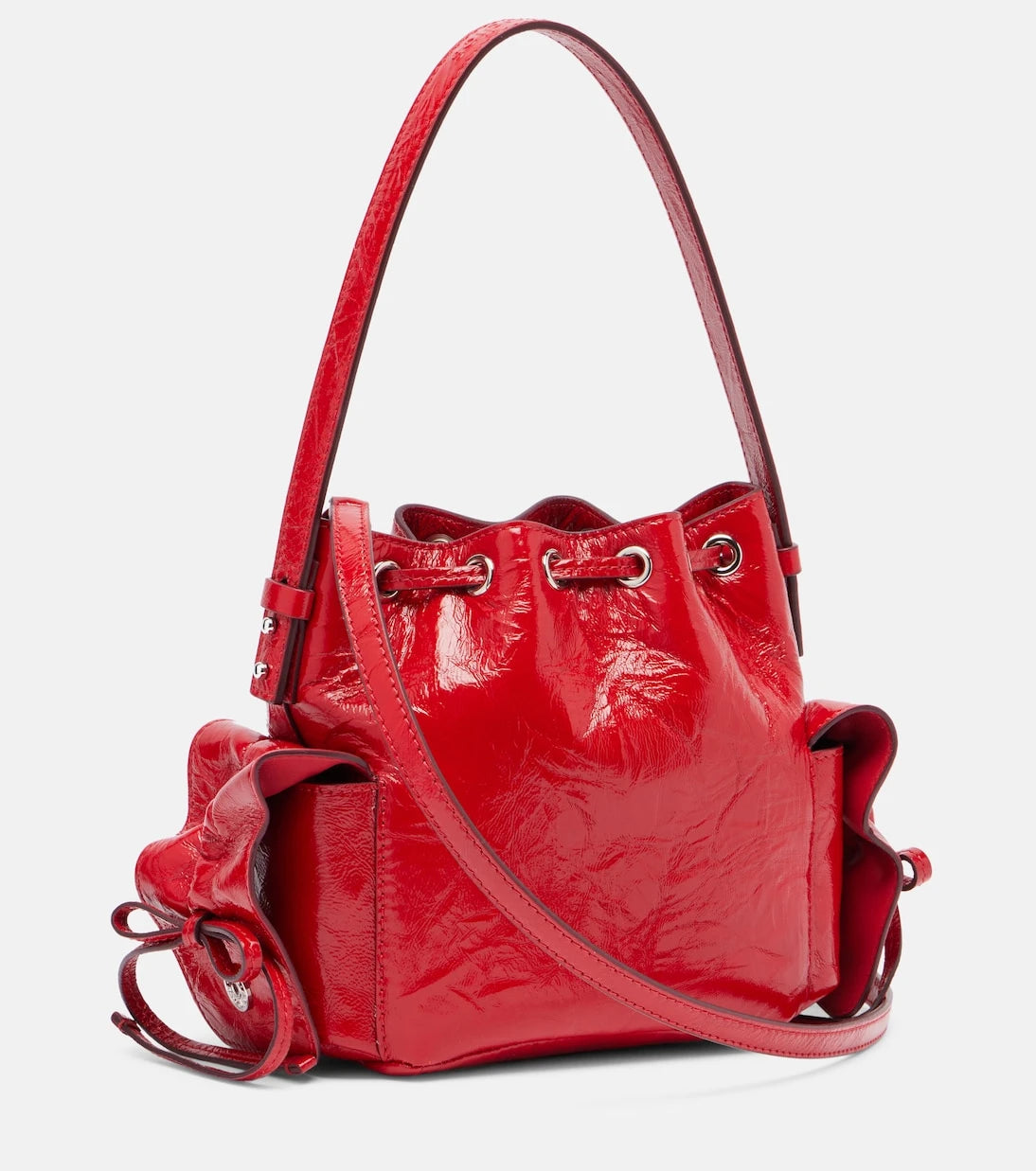 Acne Studios - Multipocket Mini leather bucket bag