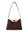 LOUIS VUITTON Suede CarryAll PM Shoulder Bag