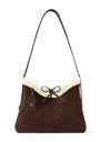 LOUIS VUITTON Suede CarryAll PM Shoulder Bag