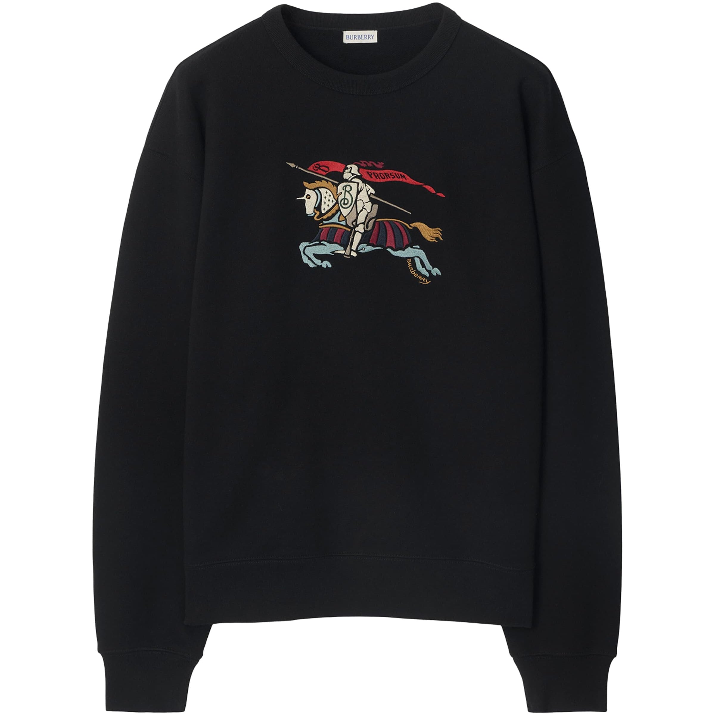 Burberry Black Cotton EKD Sweatshirt