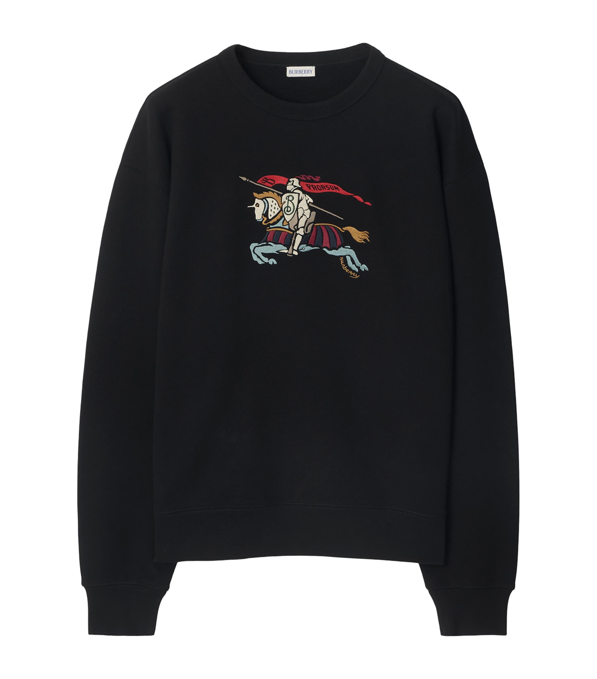 Burberry Black Cotton EKD Sweatshirt