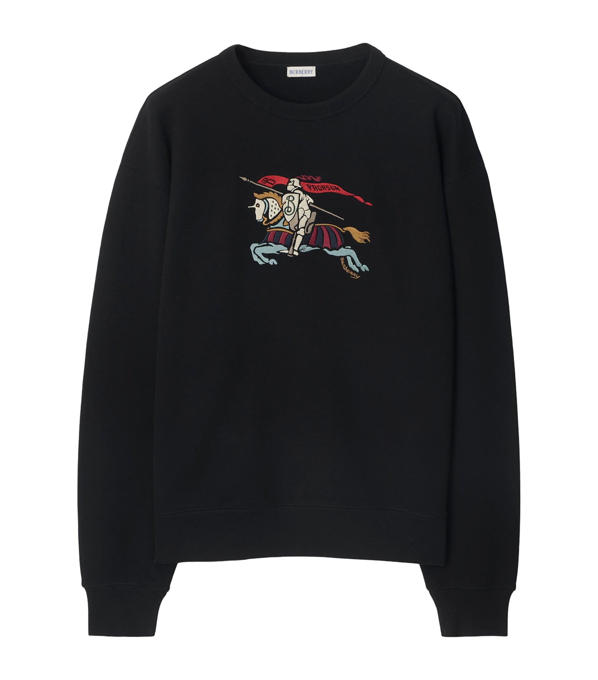 Burberry Black Cotton EKD Sweatshirt