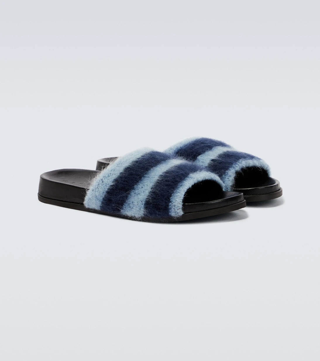Marni - Fussbett striped slides