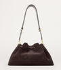 Jimmy Choo Brown Medium Cinch Suede Shoulder Bag