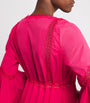Pink Cotton Glen Kaftan Robe
