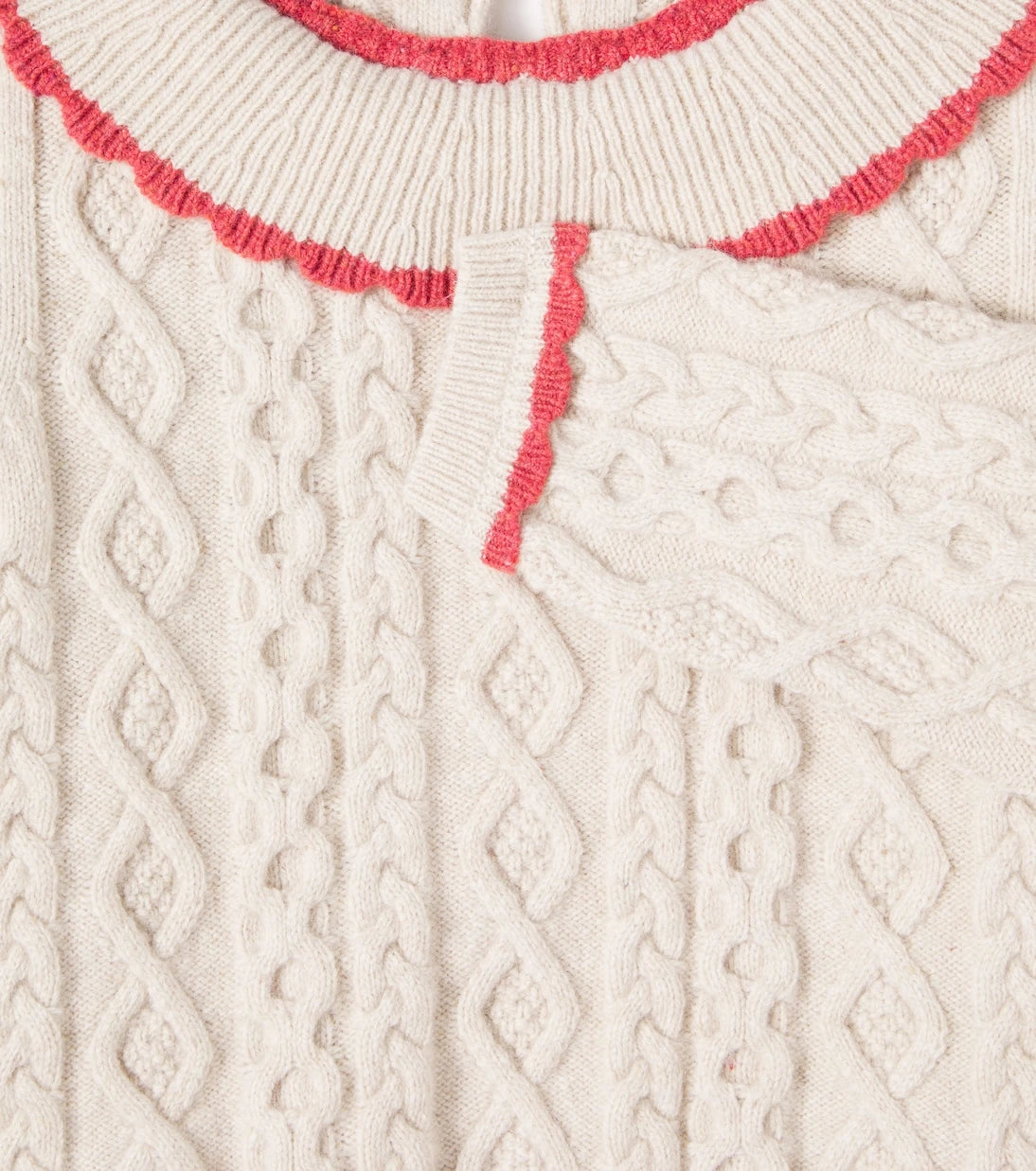 Bebe Organic - Sienna cable-knit wool-blend sweater