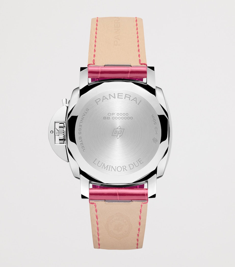Stainless Steel Luminor Due Luna Watch 38mm