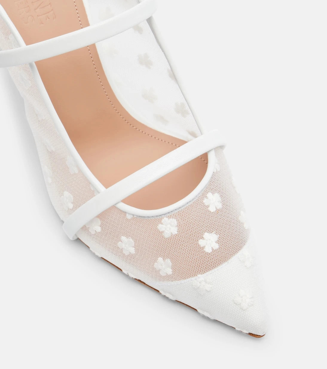 Malone Souliers - Maureen 70 leather and mesh mules