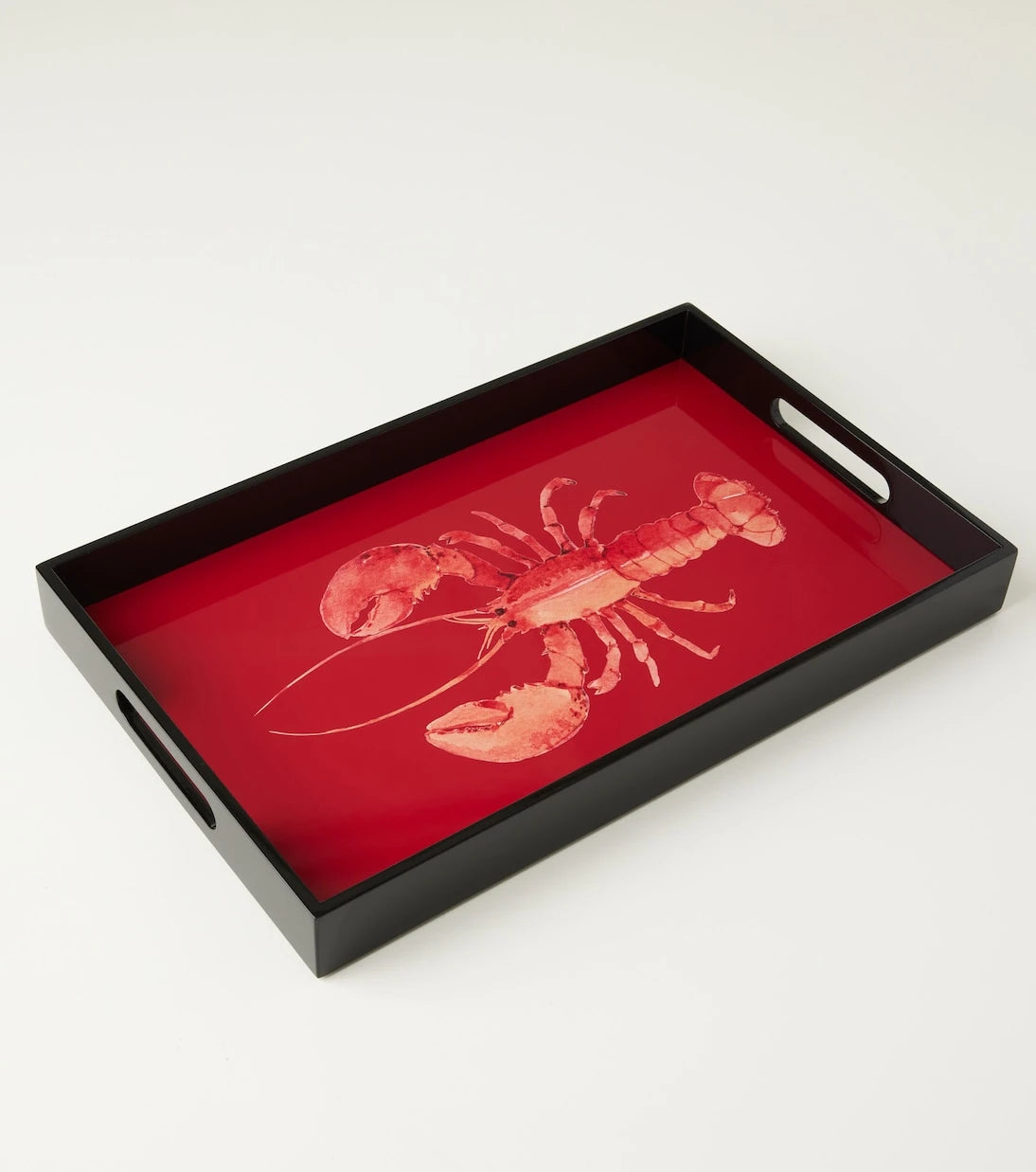 Les-Ottomans - Lobster lacquered wooden tray
