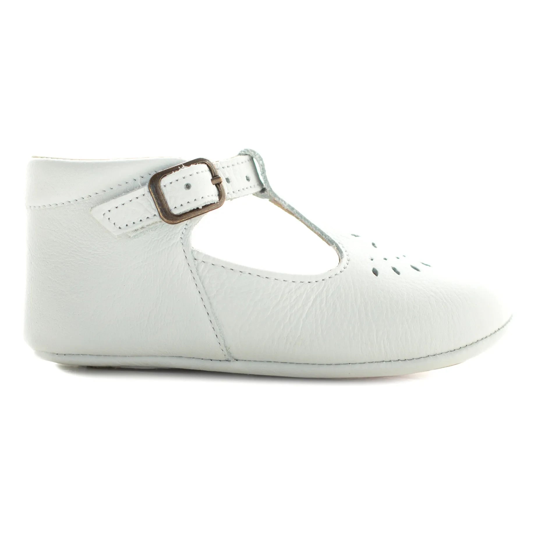 Poppée - Minimilton T-Bar Booties | White
