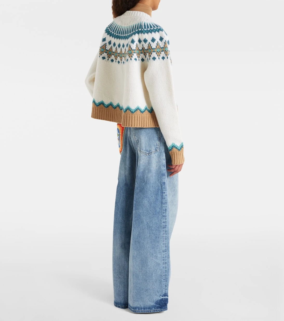 Alanui - Sunny Crochet wide-leg jeans