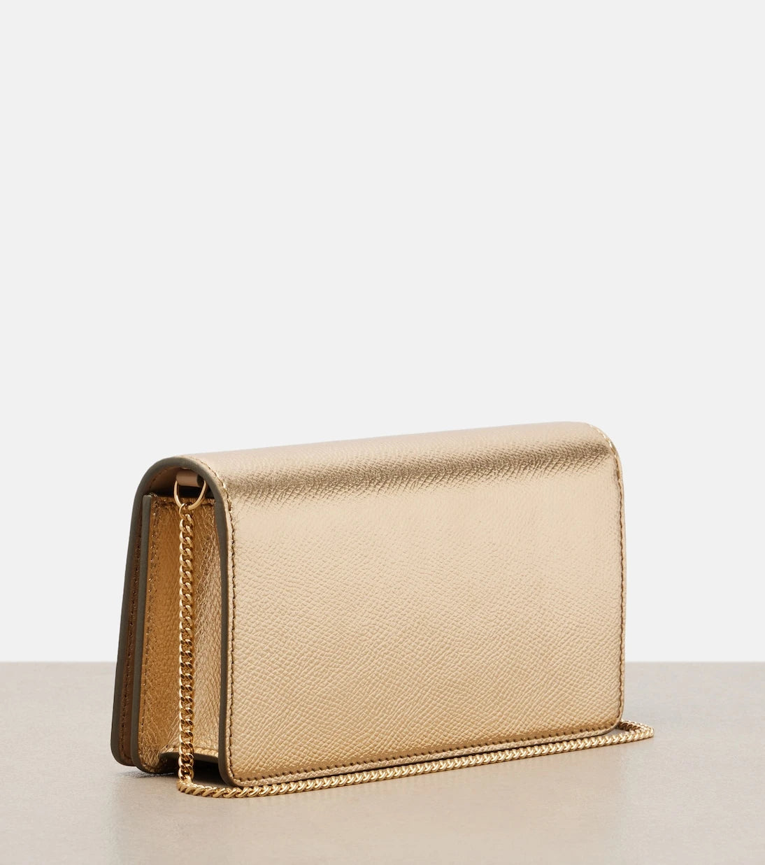 Valentino Garavani - VLogo Mini metallic leather clutch