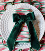 Set of 4 Velvet Bow Napkin Holders