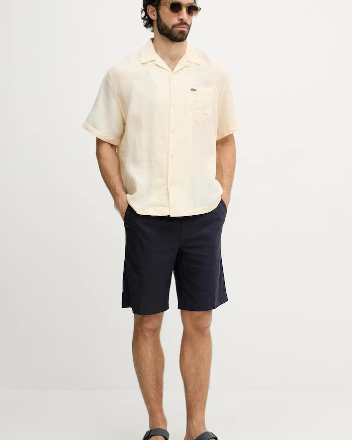 Lacoste erkek keten gömlek