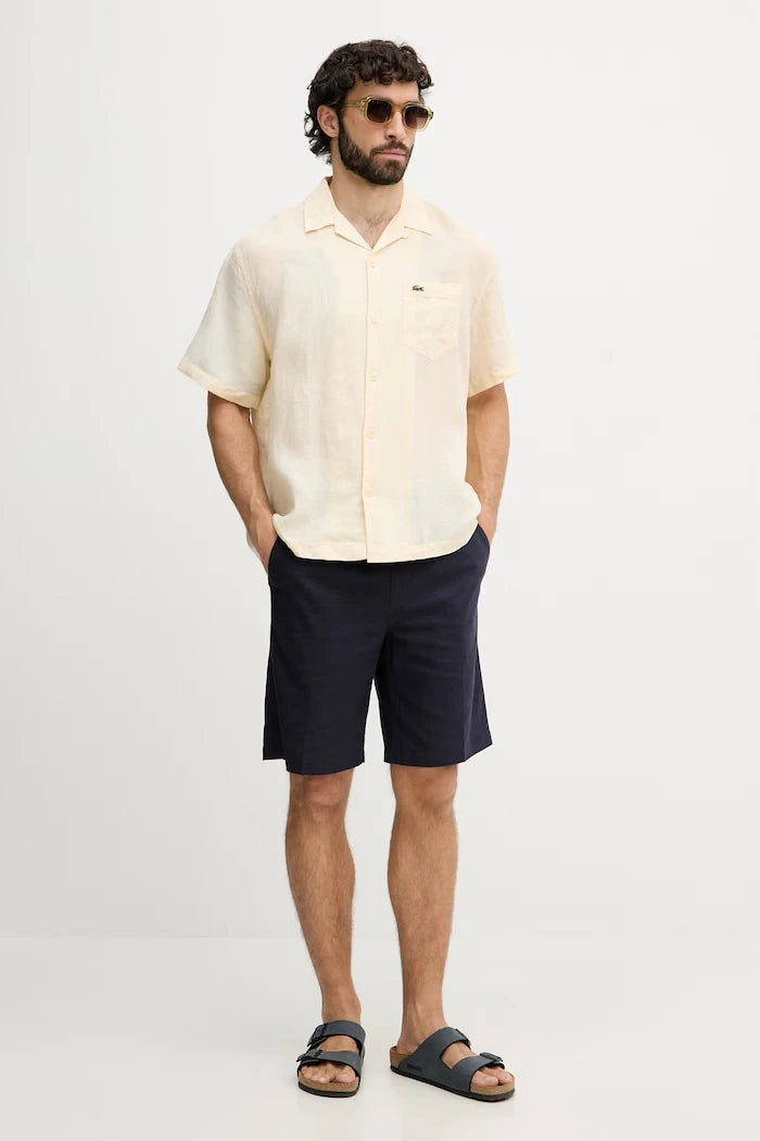 Lacoste риза мъжка от лен