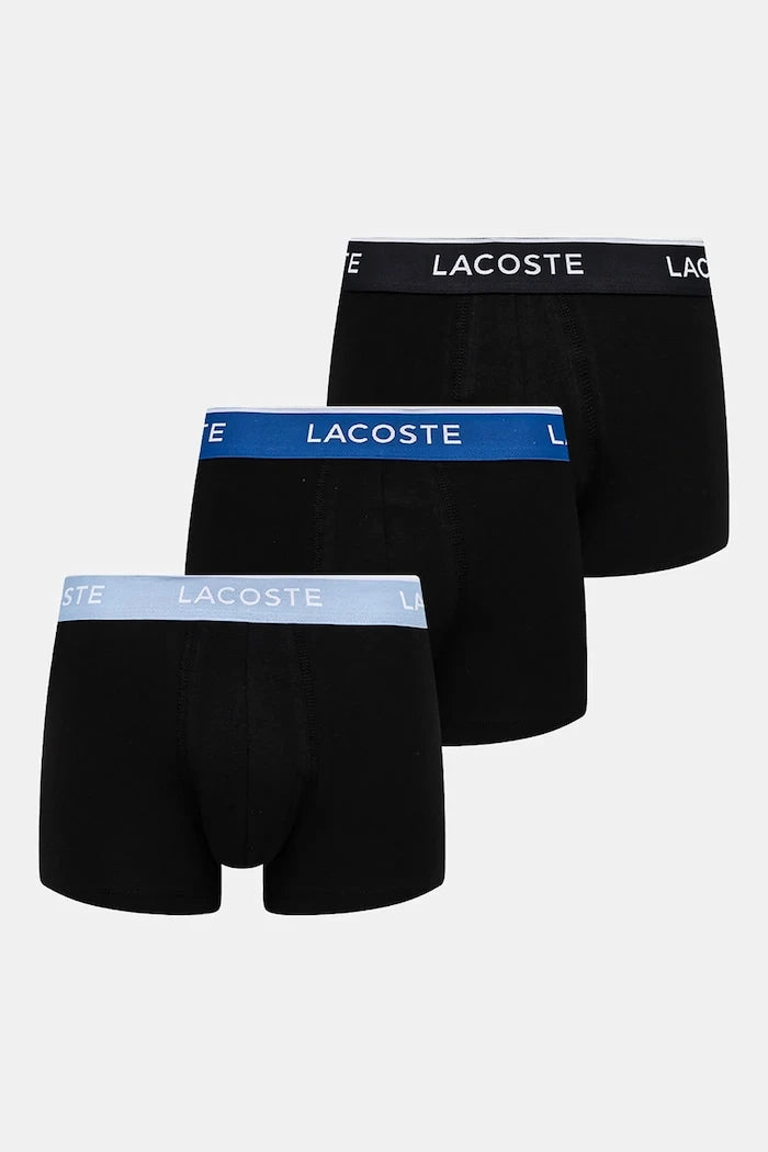 Lacoste erkek pamuklu elastan dar kesim boxer 3'lü