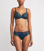 Blue Lace Saga Plunge Bra