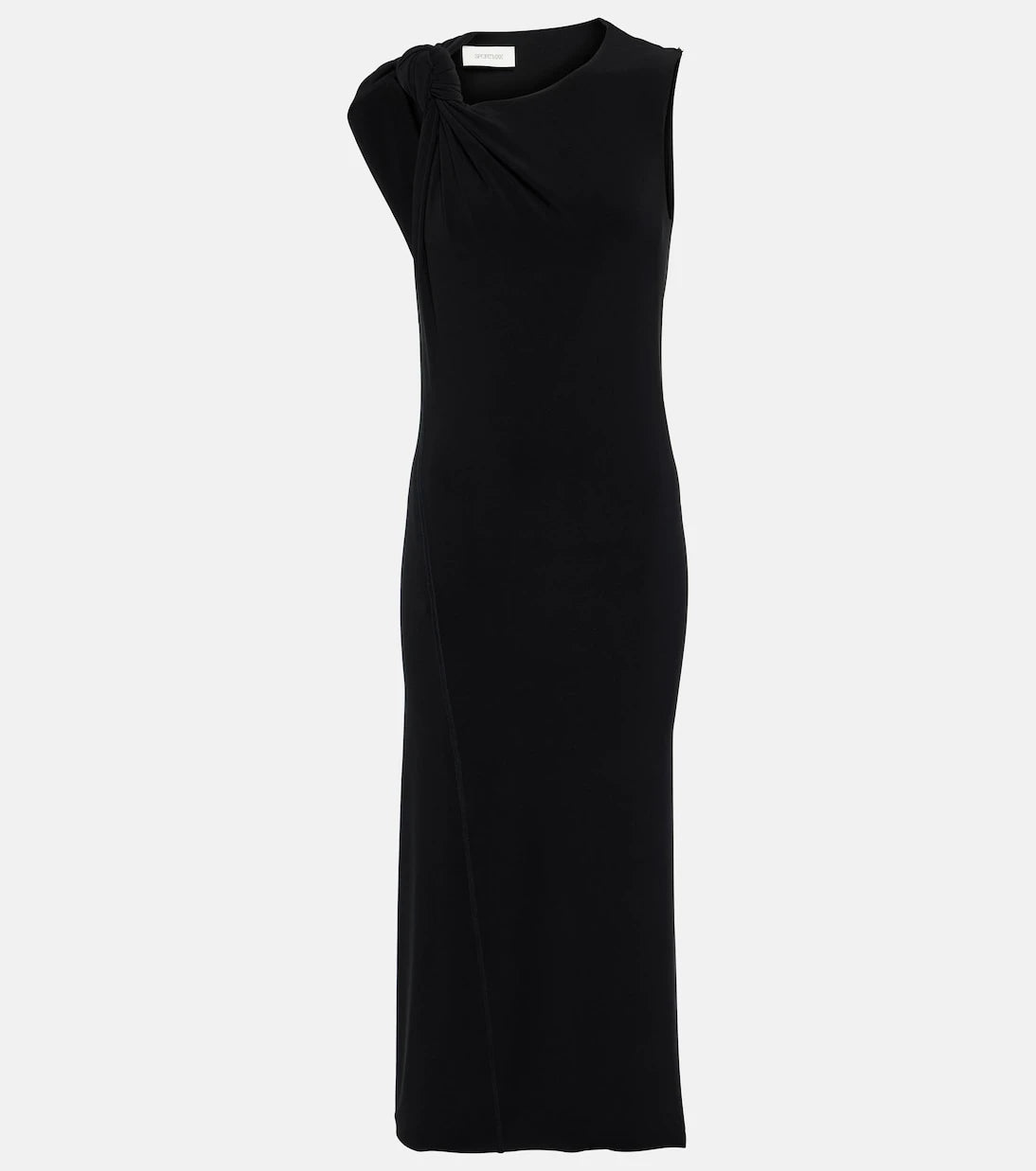 Sportmax - Nuble asymmetric jersey midi dress