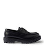 Prada Leather Laced Loafers