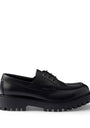 Prada Leather Laced Loafers