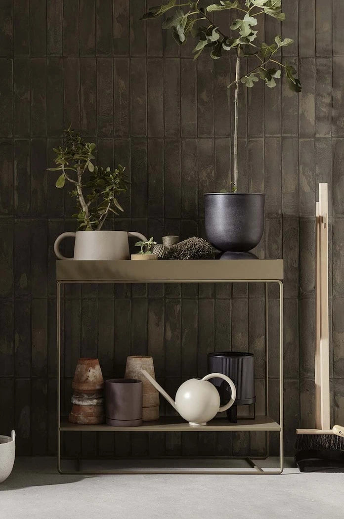 Саксия със стойка ferm LIVING Bau Pot S/18 x 24 cm