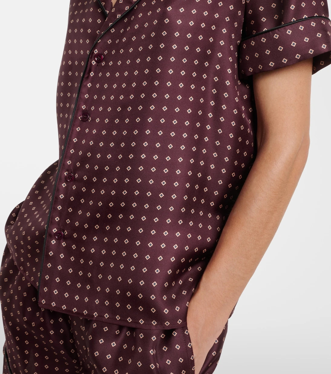Saint Laurent - Printed silk shirt