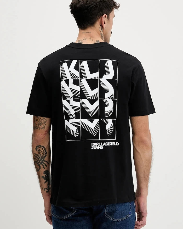 Pamuklu Tişört Karl Lagerfeld Jeans