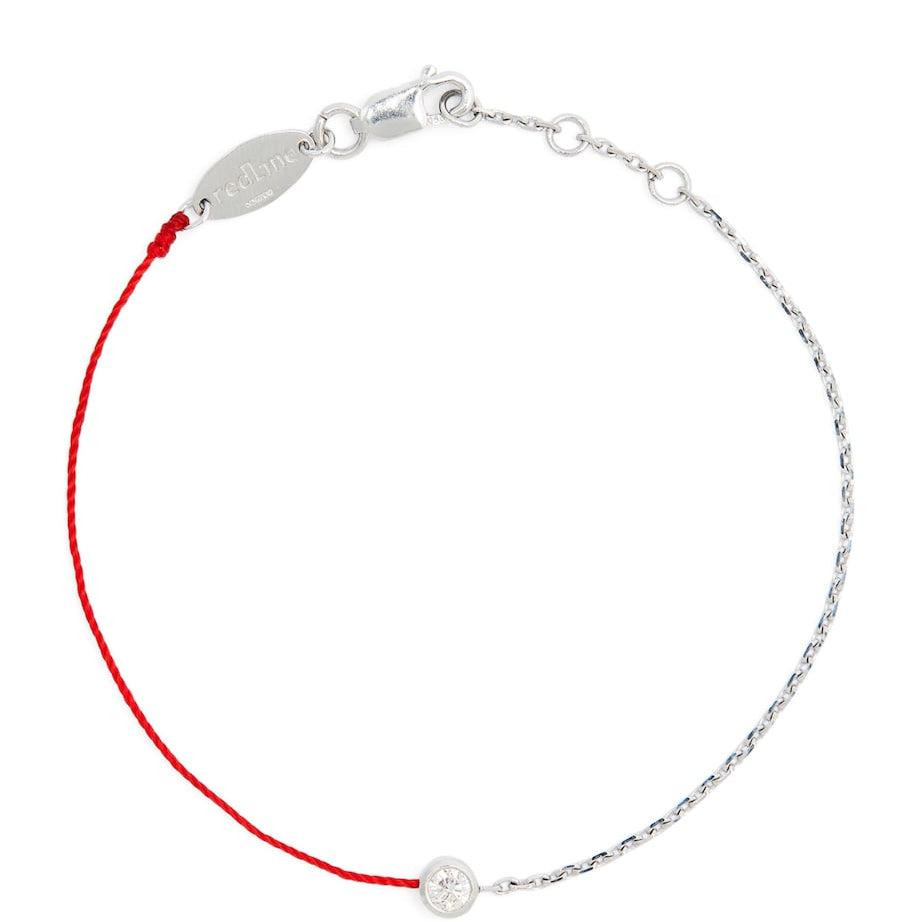 White Gold and Diamond Pure Double Bracelet