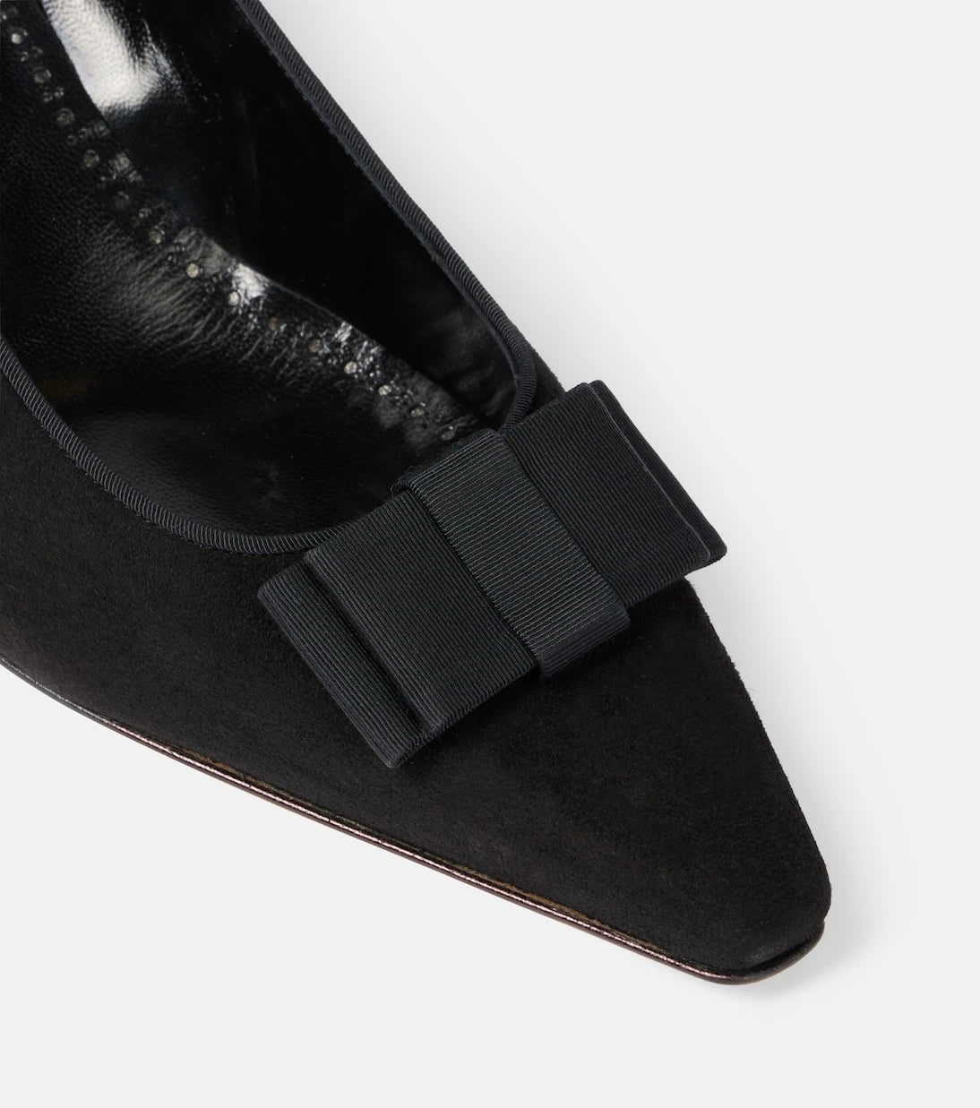 Manolo Blahnik - Reador bow-detail suede pumps