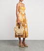 Zimmermann Beige Small Raffia Fringe Tote Bag