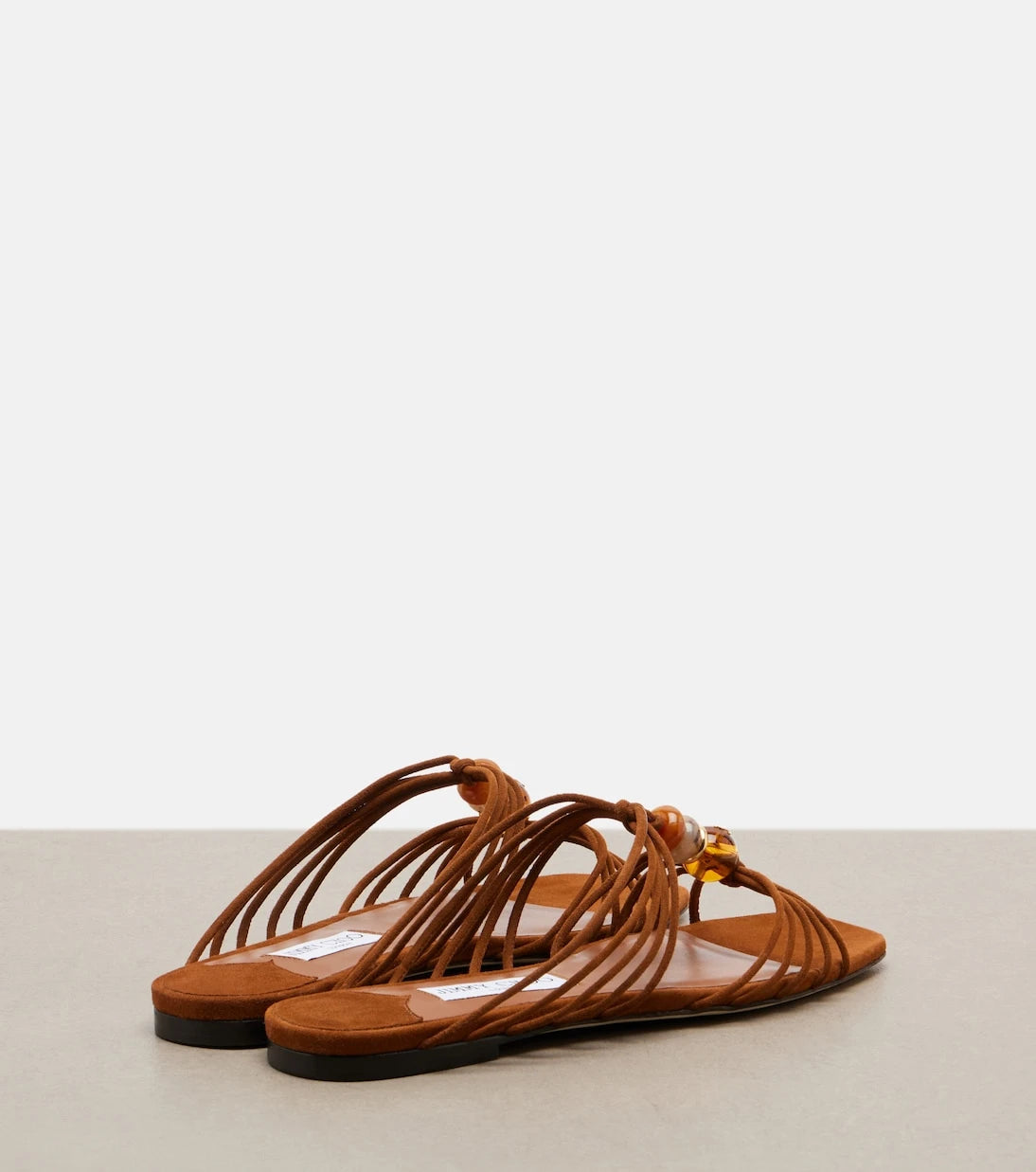 Jimmy Choo - Lova beaded suede sandals